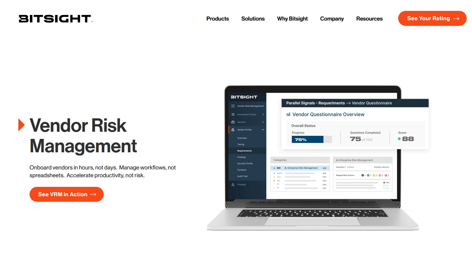 BitSight Vendor Risk Manage