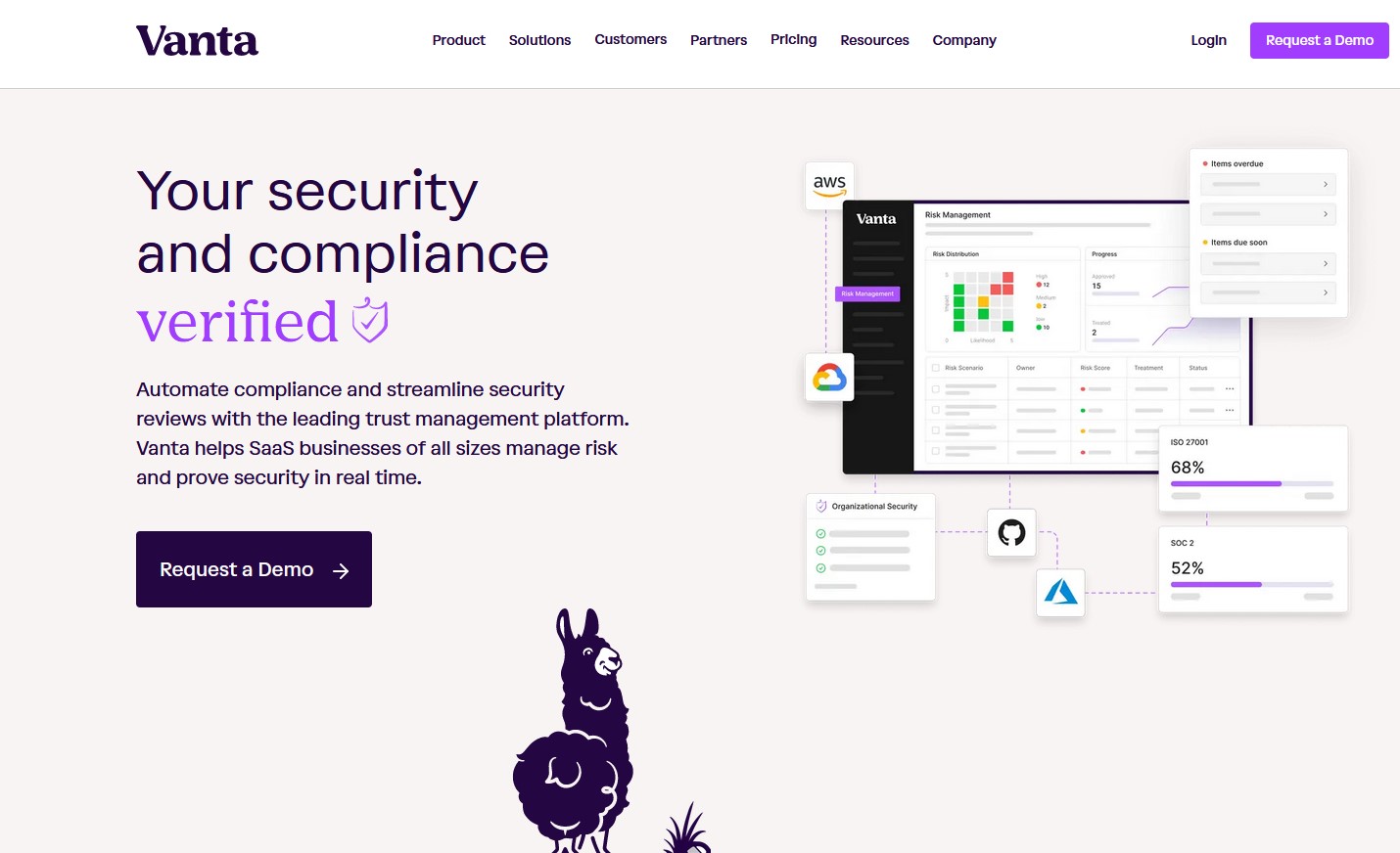 Vanta Home Page